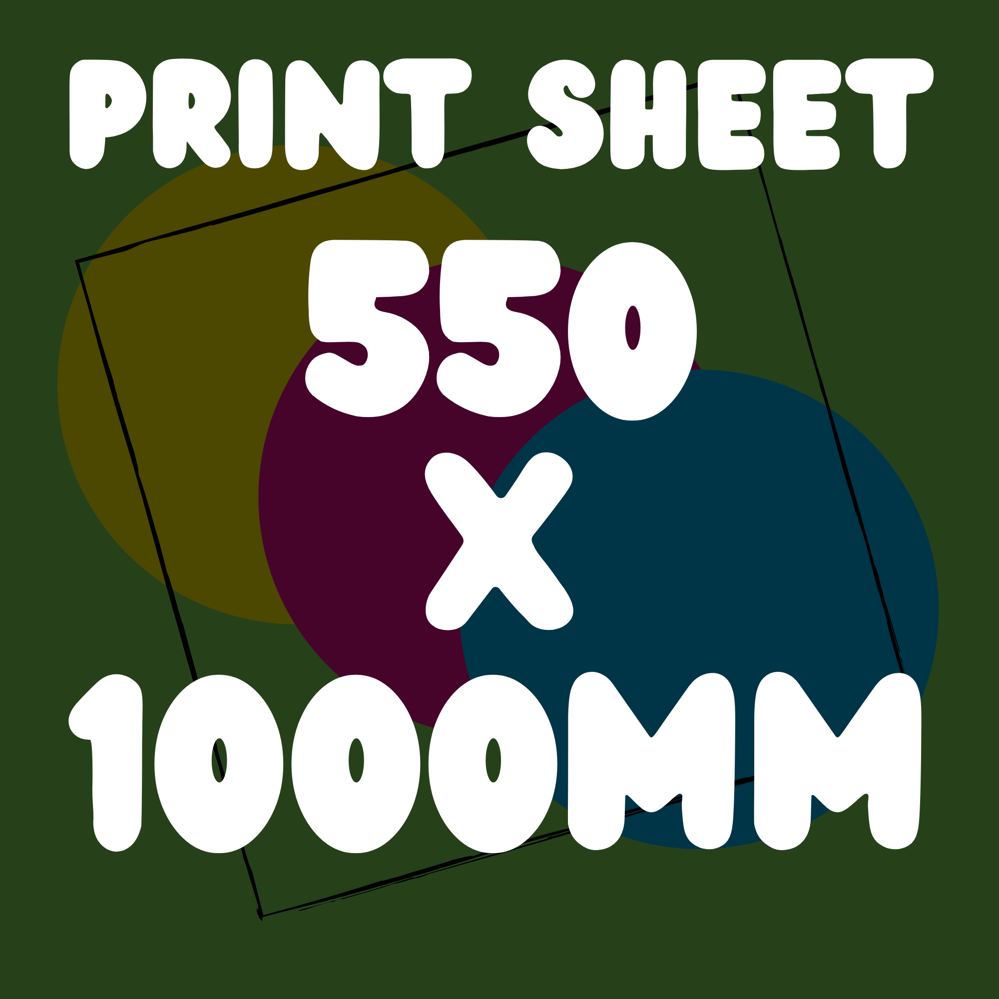 DTF Print Sheet 550 x 1000mm