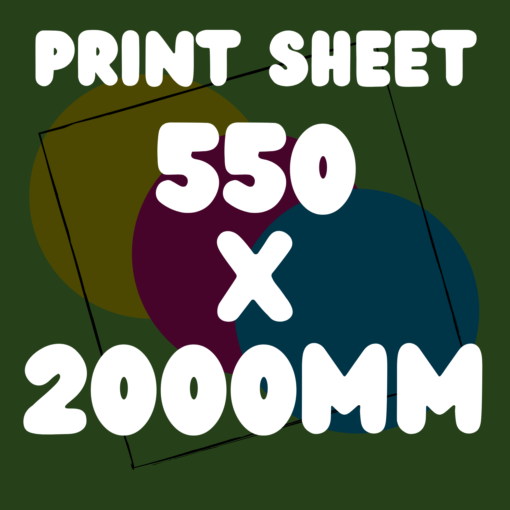 DTF Print Sheet 550 x 2000mm