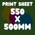 DTF Print Sheet 550 x 500mm