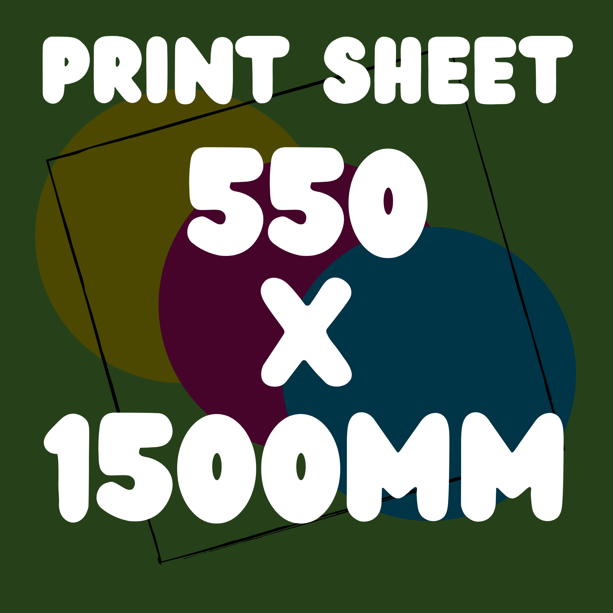 DTF Print Sheet 550 x 1500mm